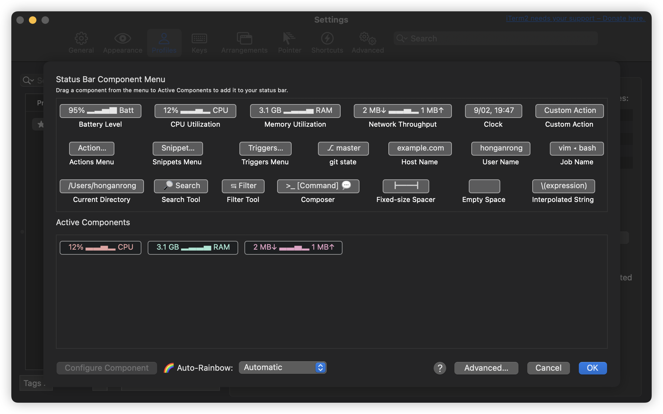 StatusBar2