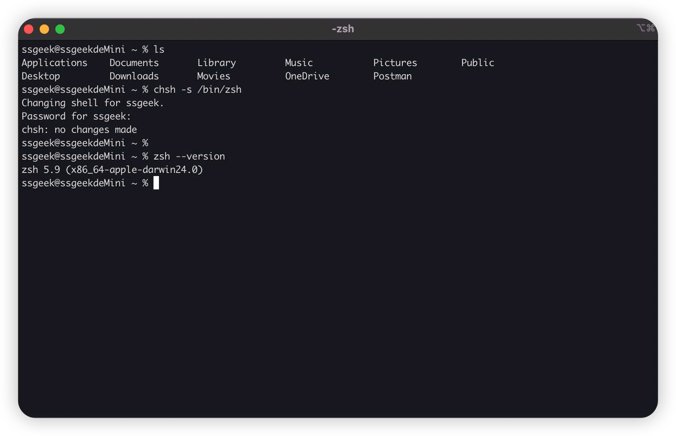 zsh